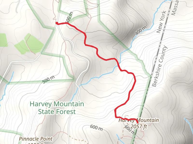 Harvey Mountain Trail - Red