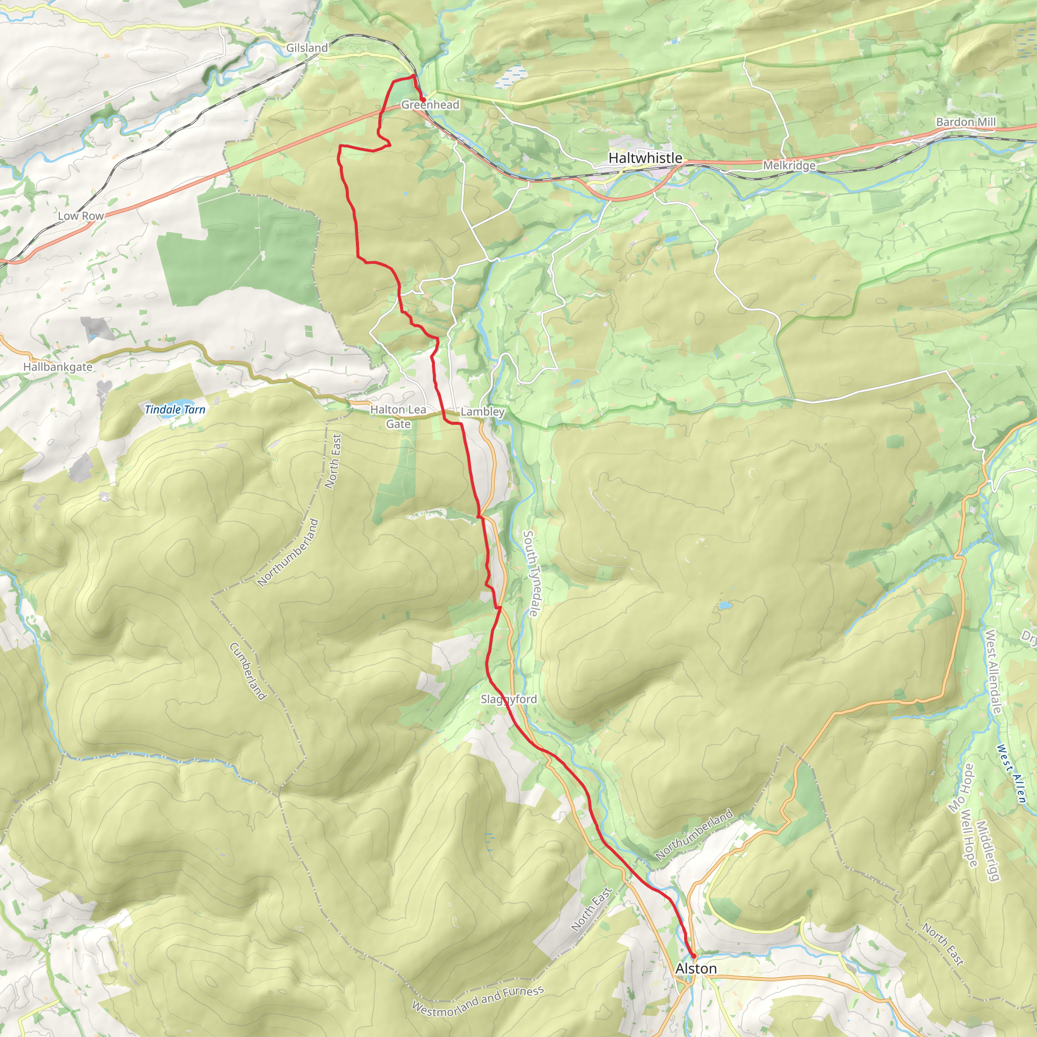 Alston to Greenhead Walk | Westmorland and Furness | England