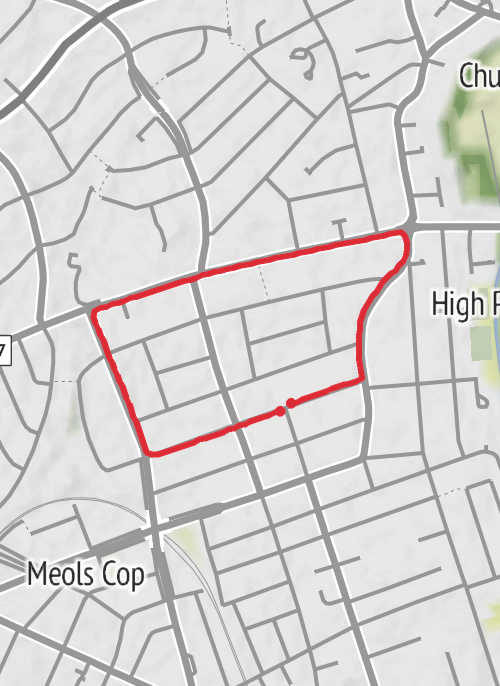 Hike from Southport mobile static map