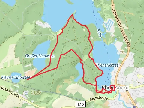 Rheinsberger See via Poetensteig