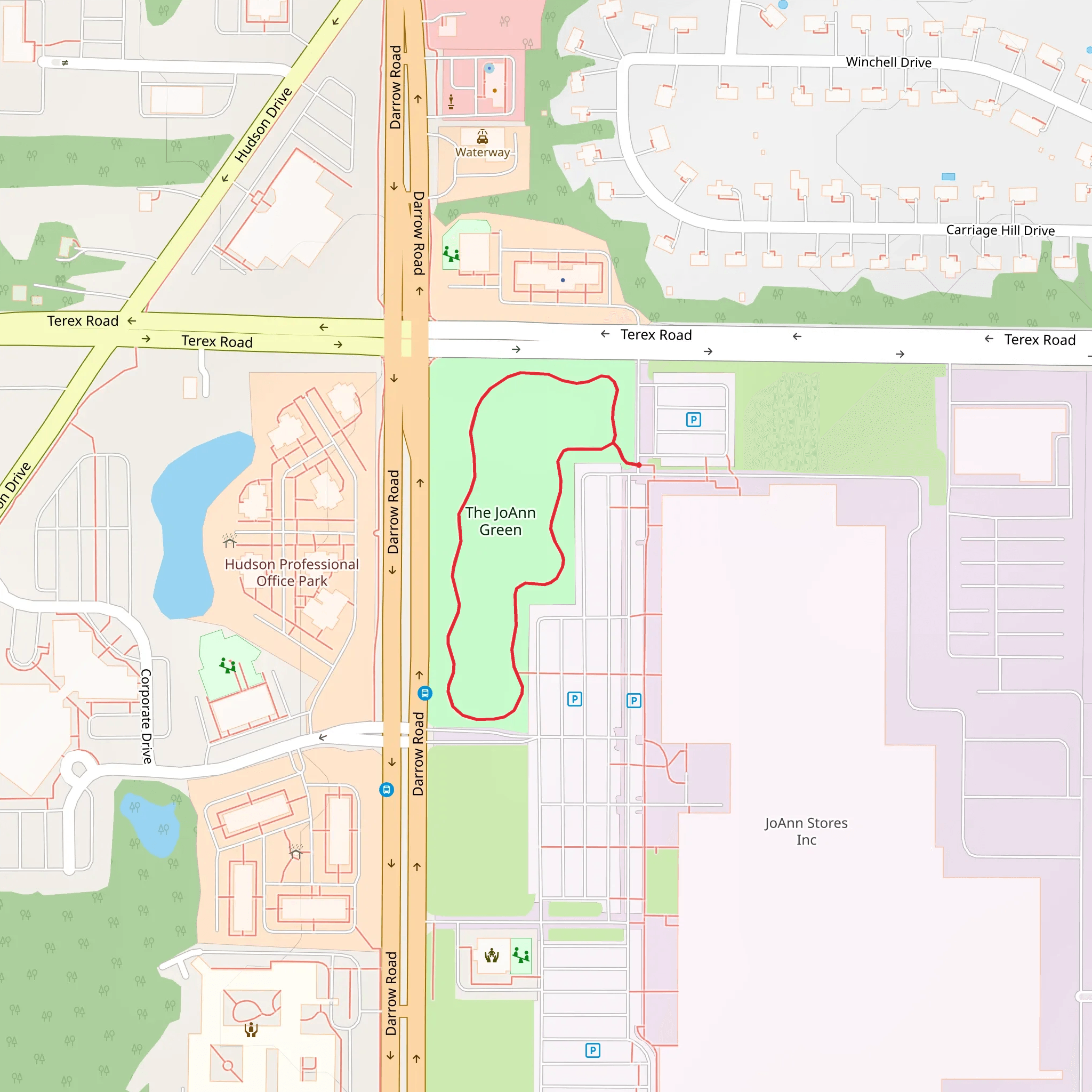 The JoAnn Green Loop mobile static map