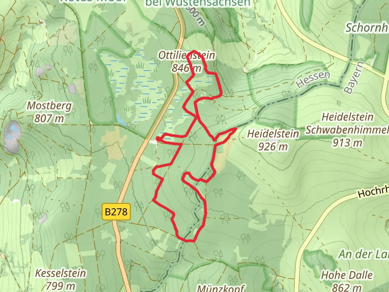 Blaue Loipe Rotes Moor Loop