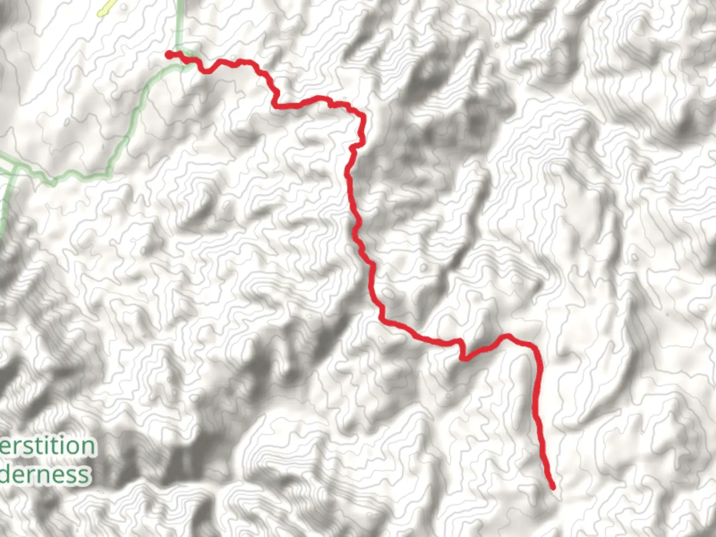 An image depicting the trail Reavis Ranch Trail and Plow Saddle and its surrounding area.