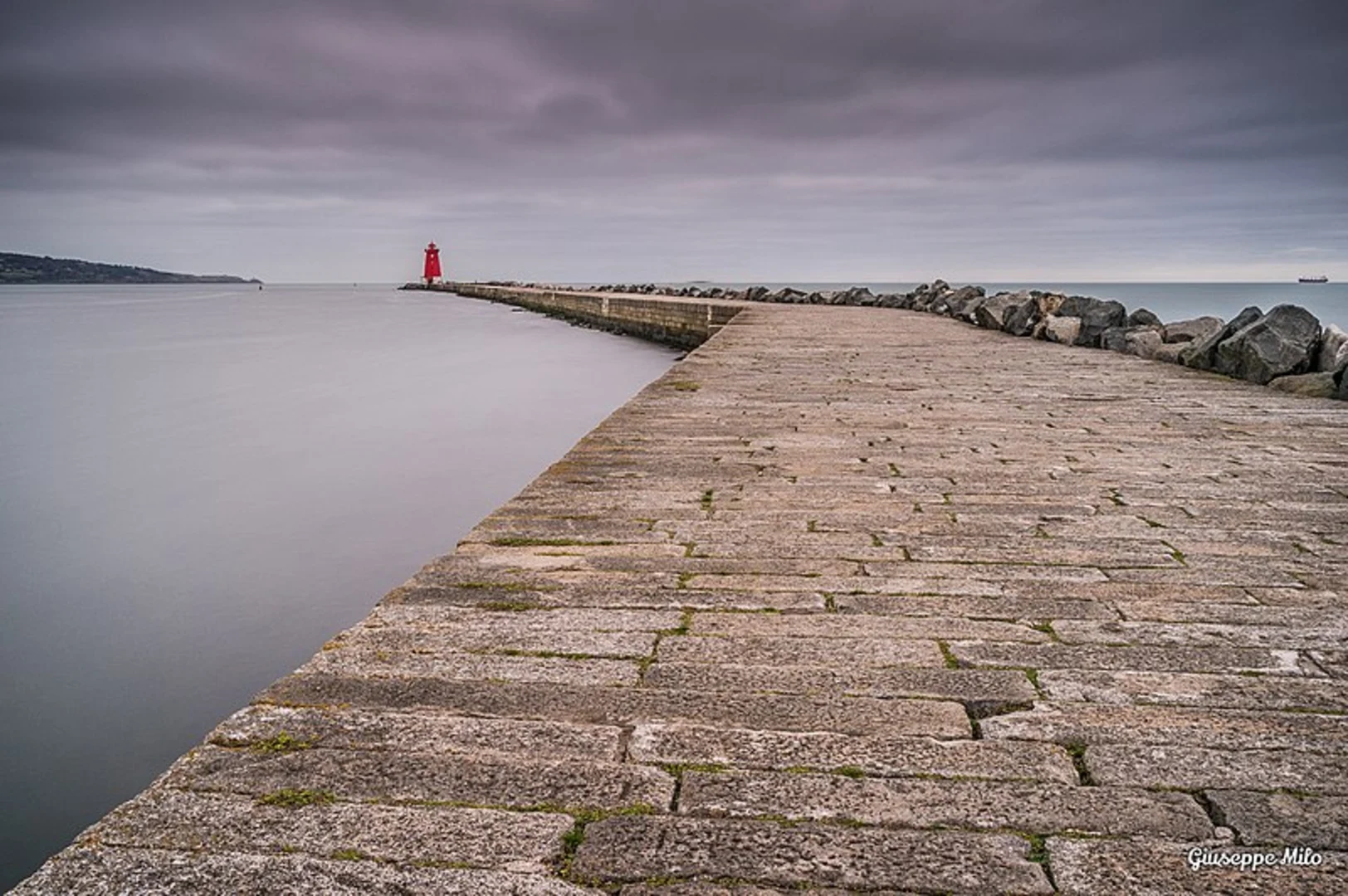 An image depicting the trail Poolbeg Lighthouse and its surrounding area.