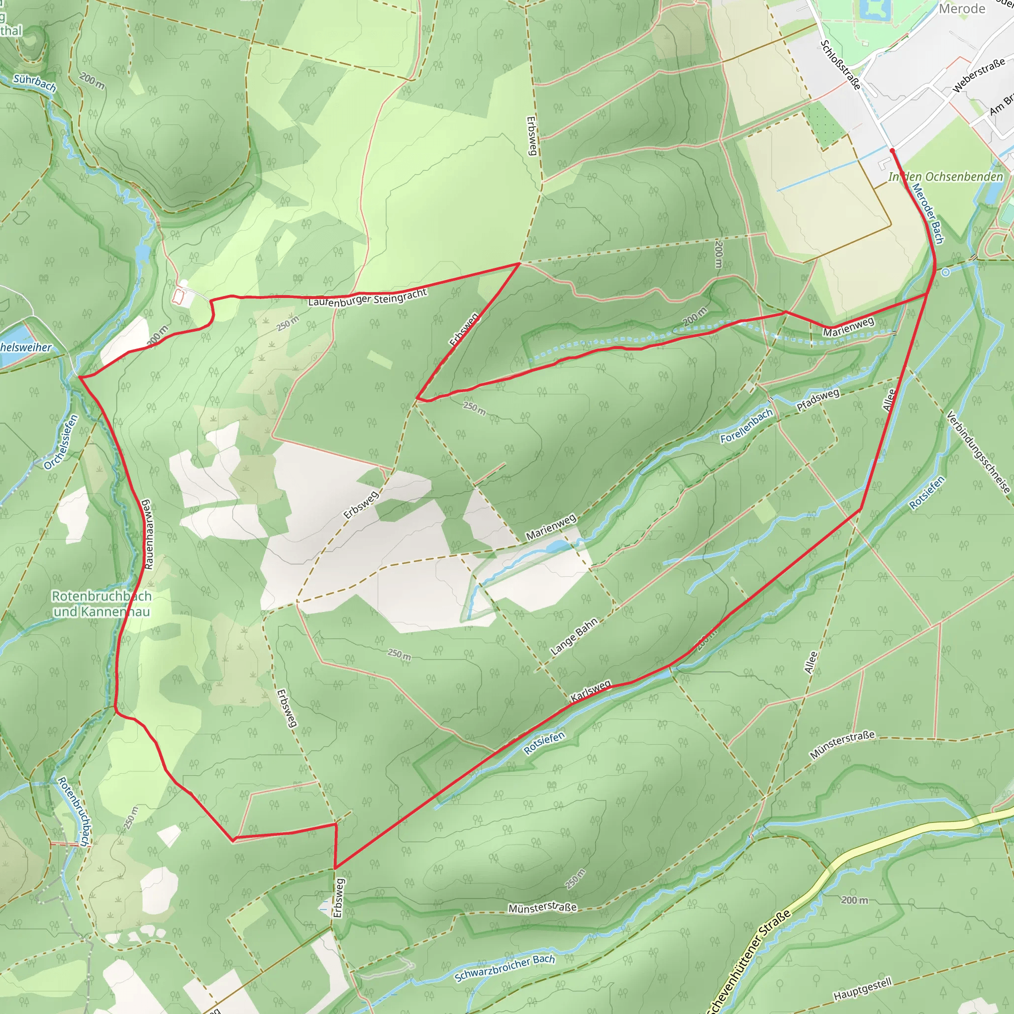 Schlich Rundweg 71 mobile static map