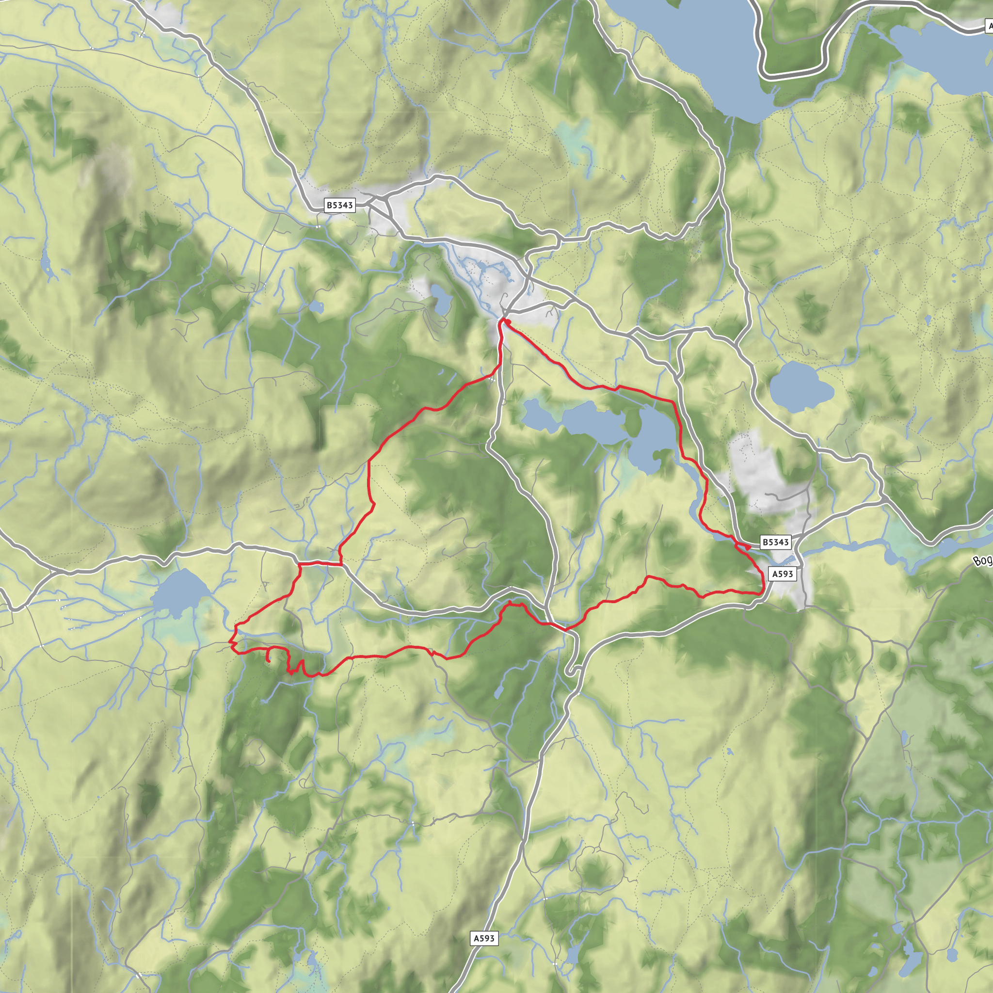 cathedral cavern, colwith force, skelwith force mobile static map