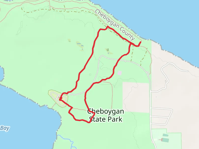 Red, Blue and Yellow Loop Trail
