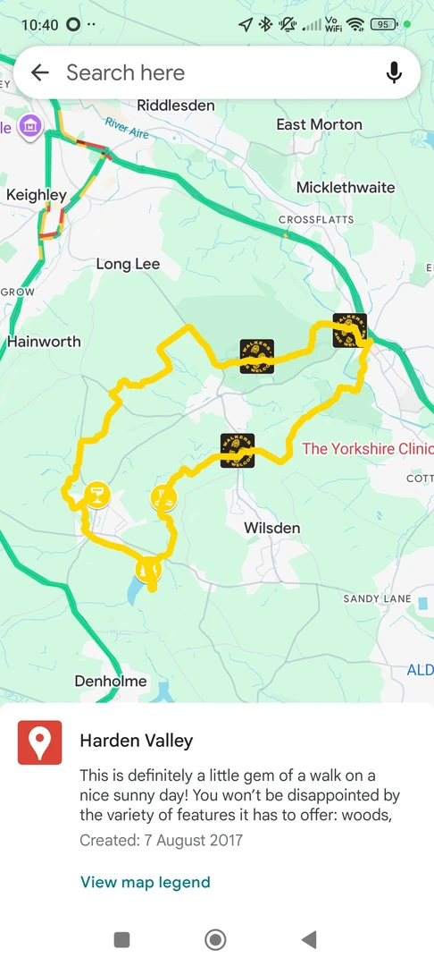 An image depicting the trail A ramble in bingley via goit waterfall and its surrounding area.