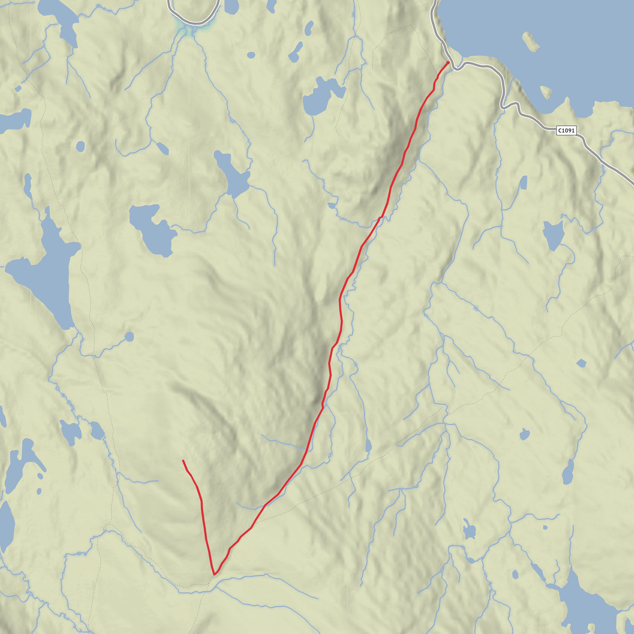 Croic Bheinn mobile static map
