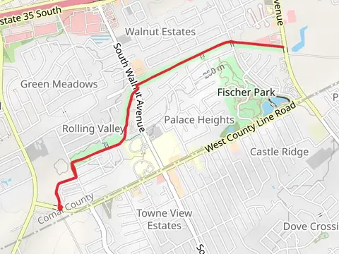Hoffman Park via County Line Memorial Trail