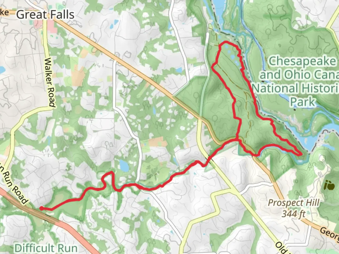 An image depicting the trail Cross County, River and Swamp Loop Trail and its surrounding area.
