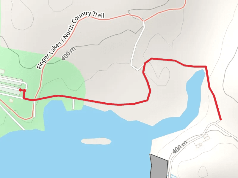 Almond Dam trail