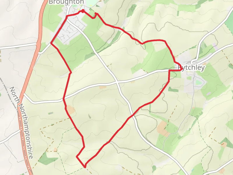 Parson's Spinney via Pytchley to Broughton Bridleway