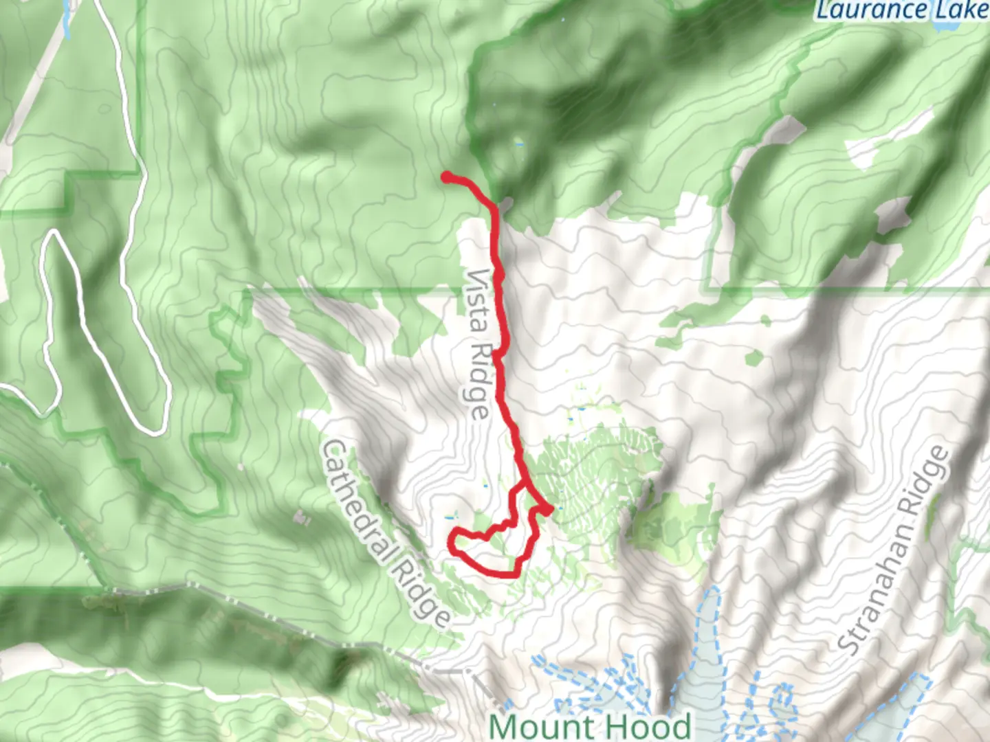 An image depicting the trail Eden Park Trail and Timberline Trail and its surrounding area.
