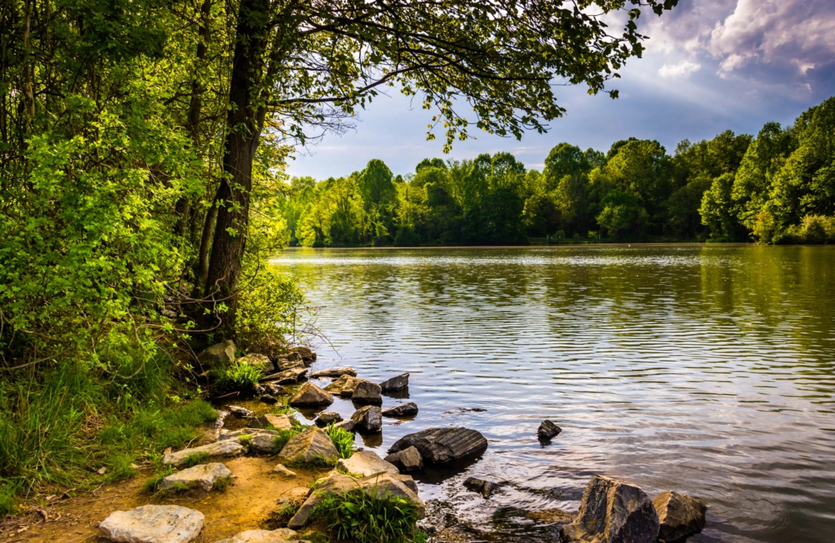 An image depicting the trail Centennial Lake Loop and its surrounding area.