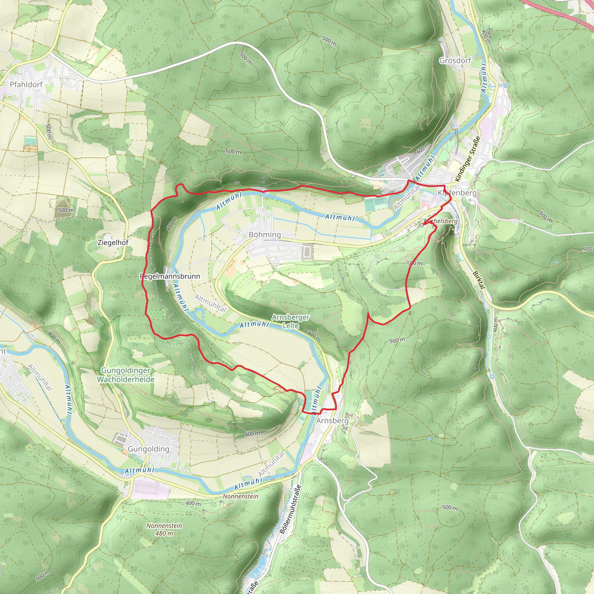 Schmetterlingsweg mobile static map