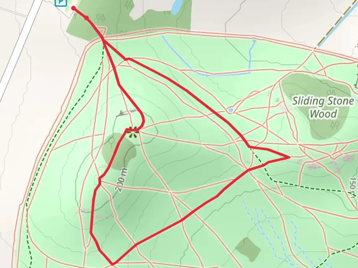 An image depicting the trail Old John Loop and its surrounding area.
