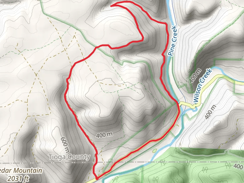 Bohen Run Falls and West Rim Loop Trail