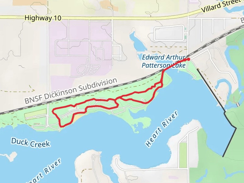 Heart River and Patterson Lake Recreation Area Walk