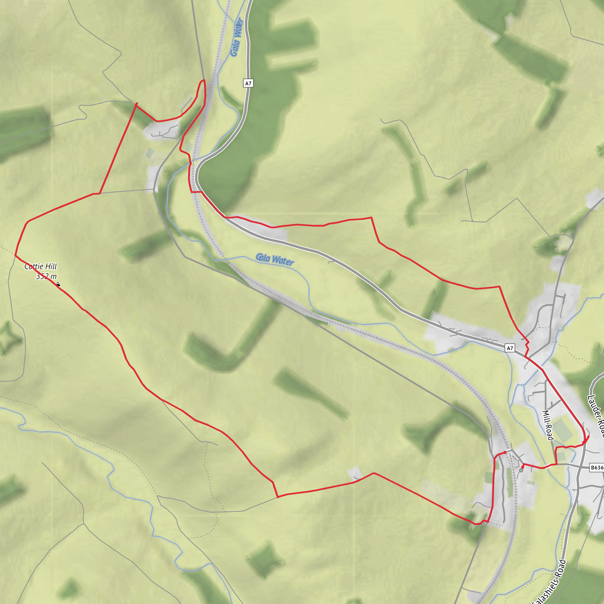 Watherston Loop mobile static map