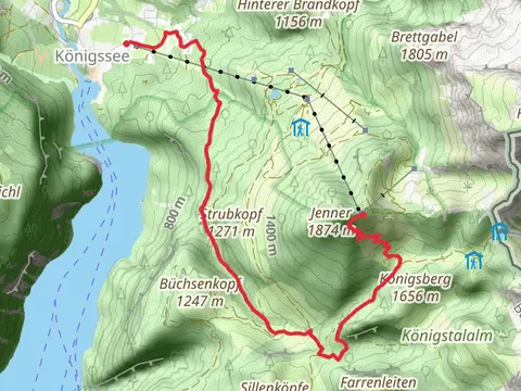 Königssee to Jennerbahn Bergstation Walk via Arnoweg