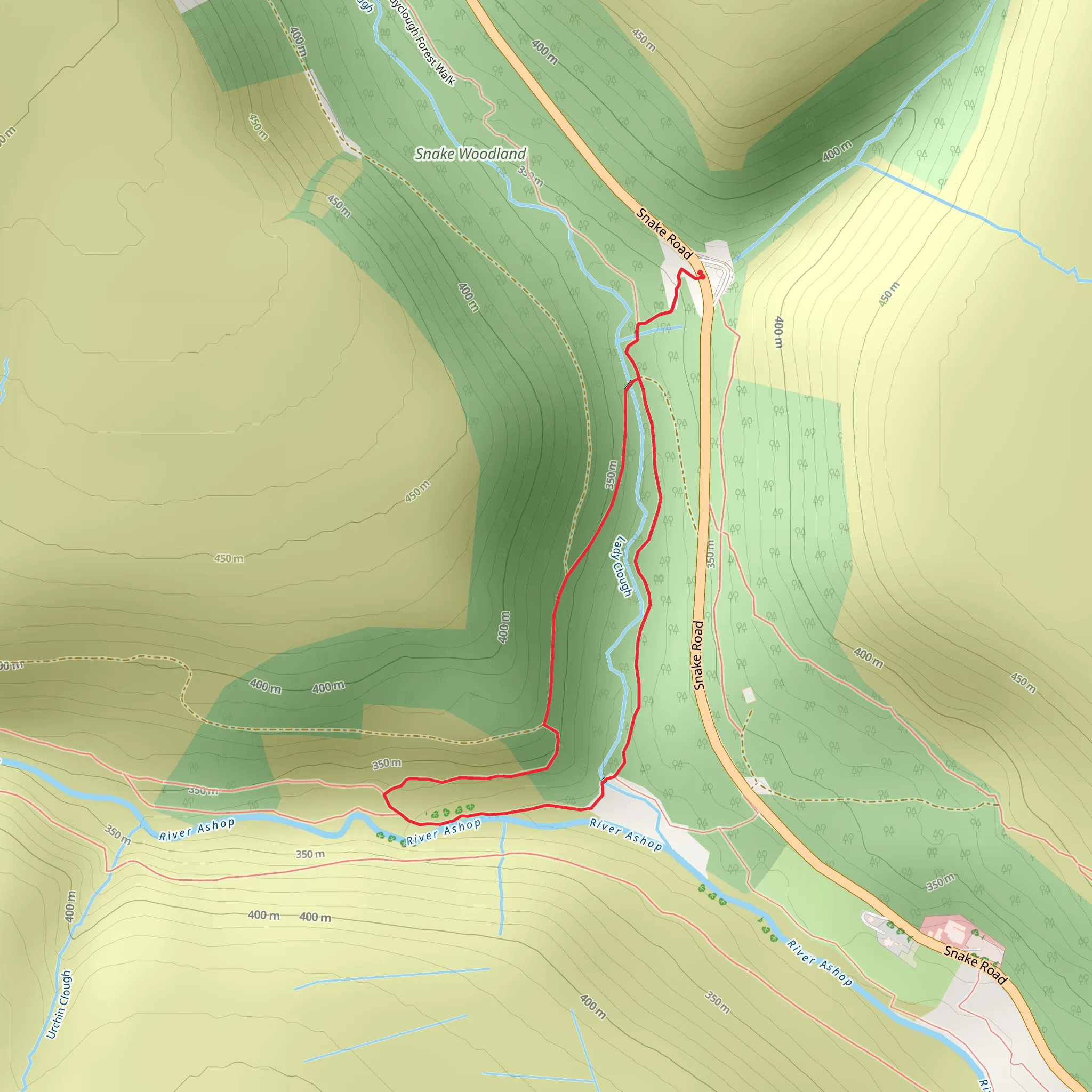 Lady Clough mobile static map
