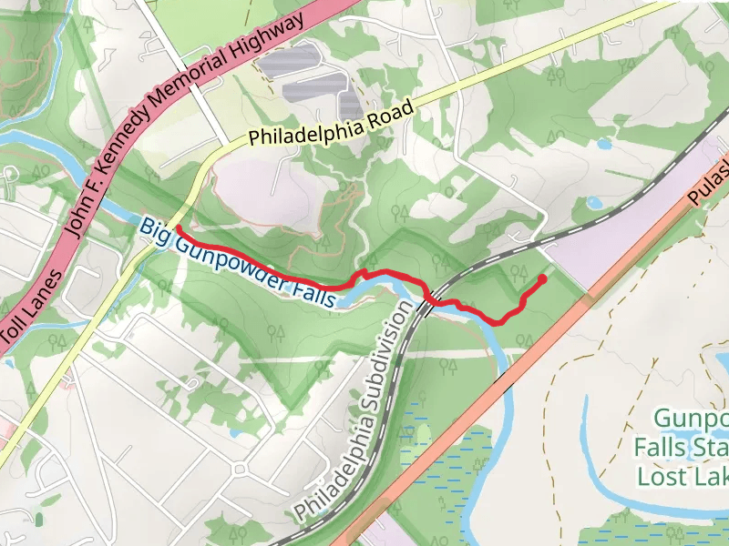 Big Gunpowder Falls via Jones Road Trail