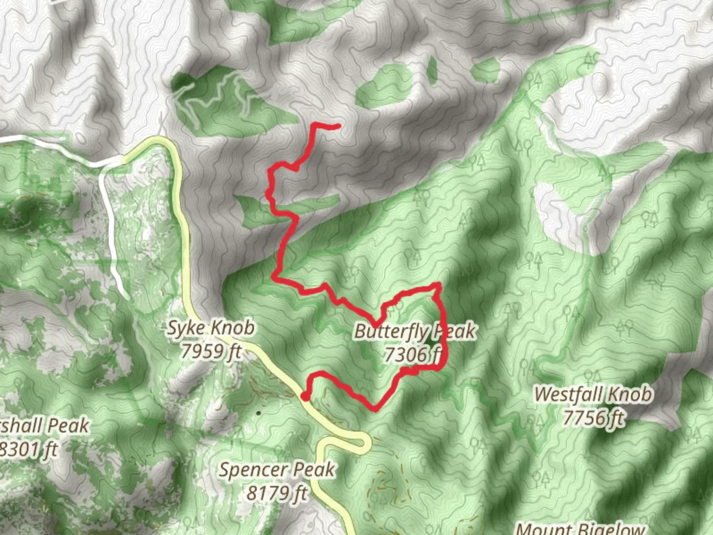 An image depicting the trail Crystal Springs Trail and its surrounding area.