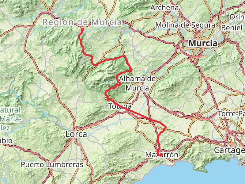 GR 252 Camino de la Cruz del Bajo Guadalentín