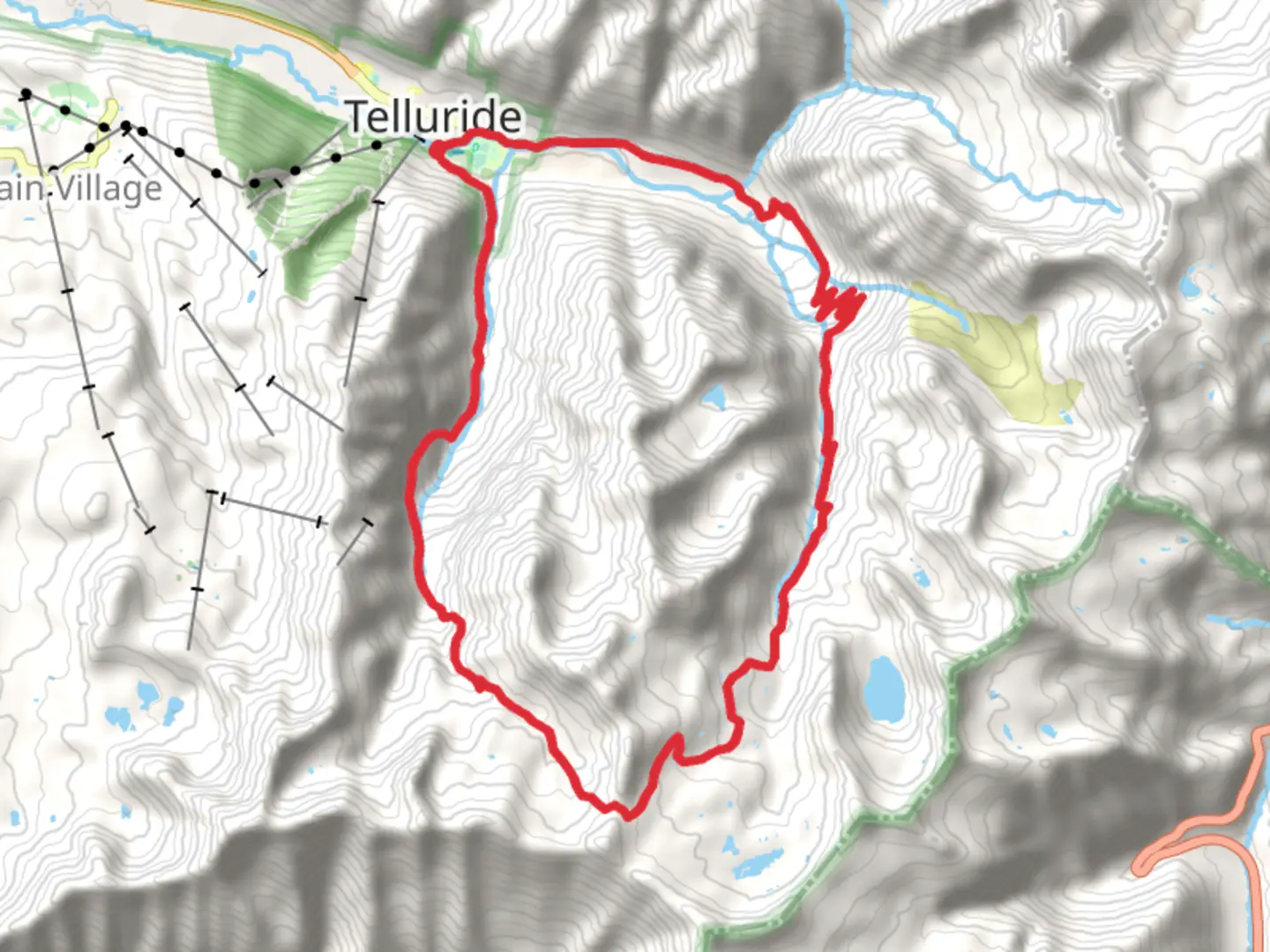 An image depicting the trail Beer Creek and Wasatch Trail Loop and its surrounding area.