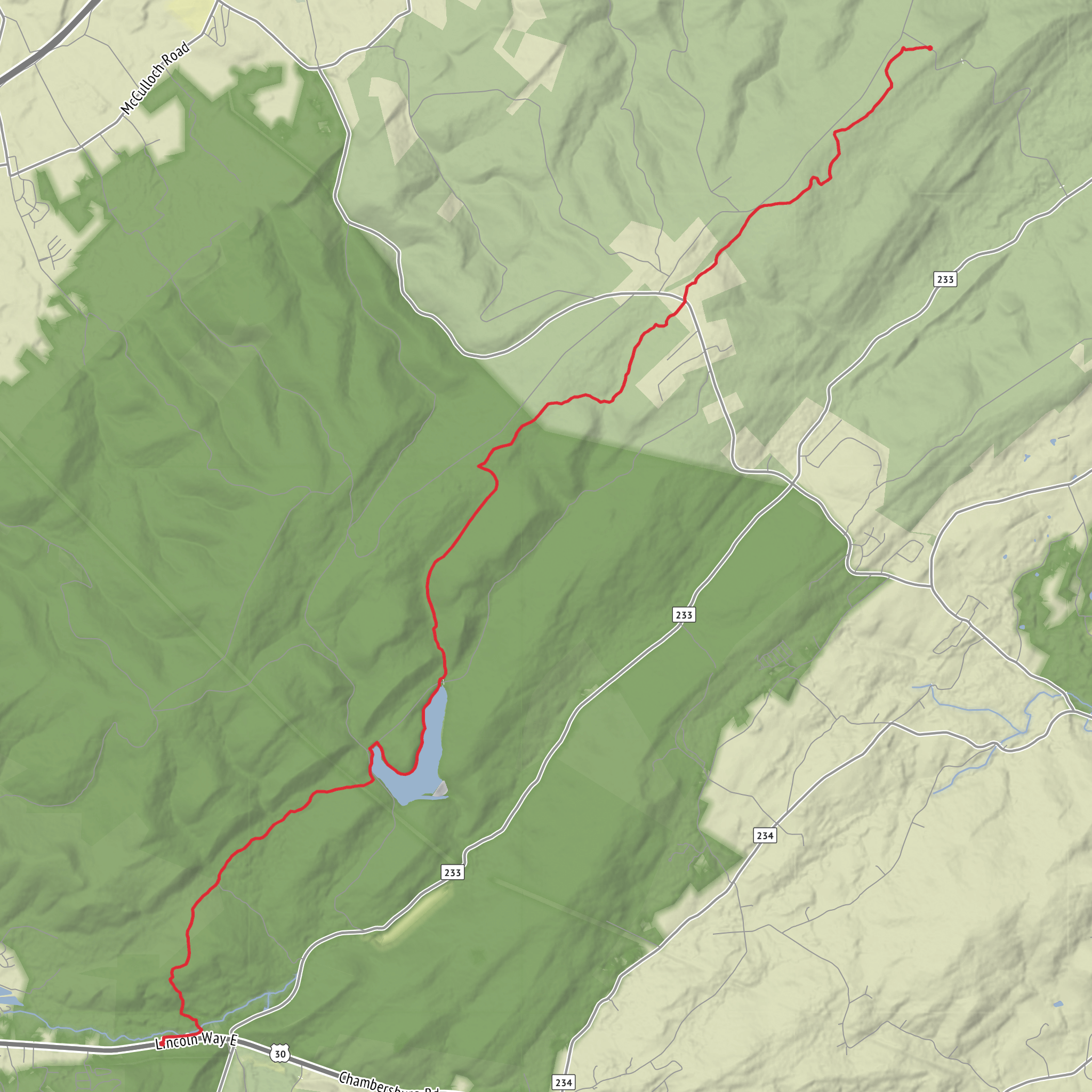 Caledonia State Park to Woodrow rd mobile static map