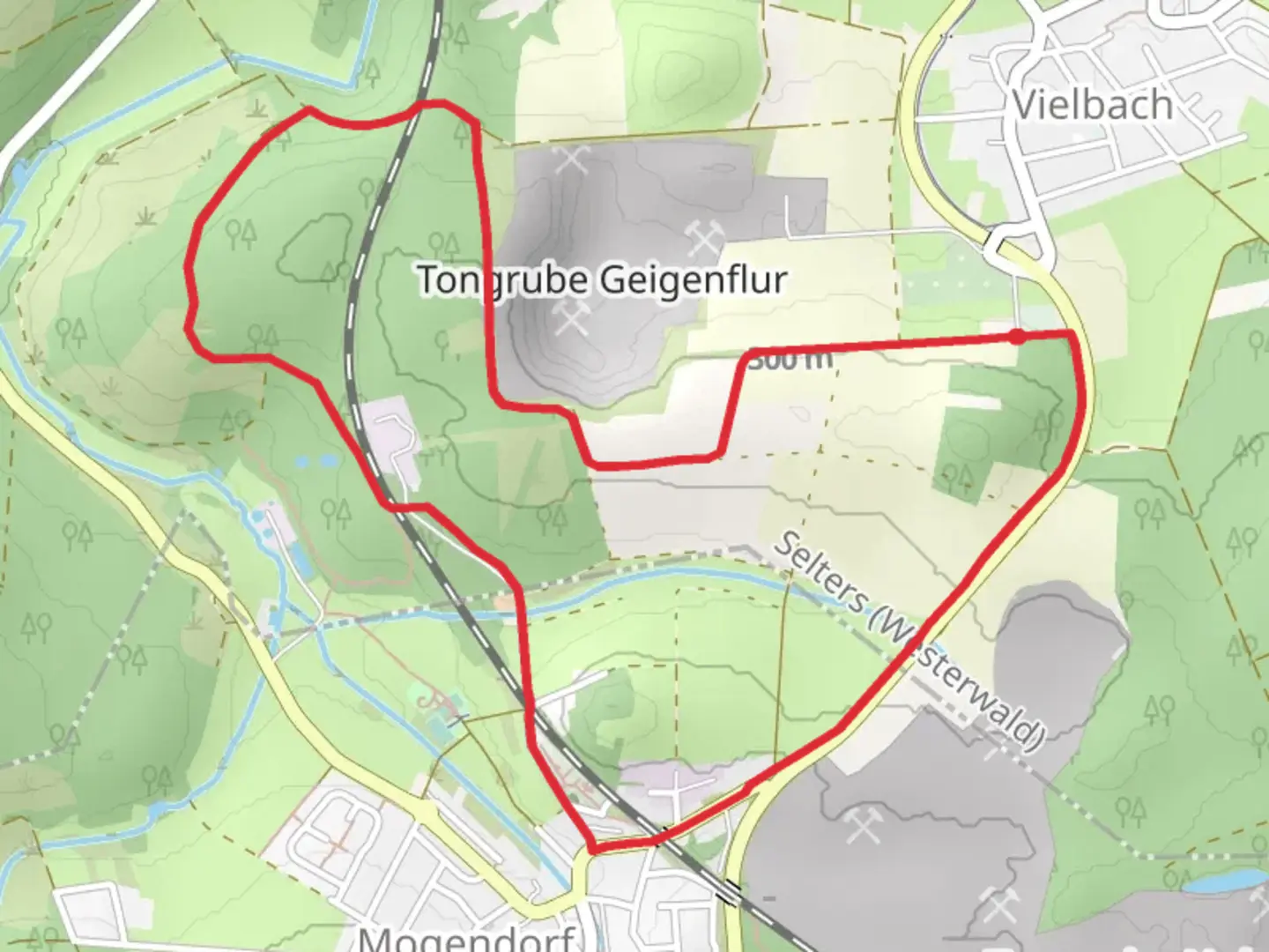 An image depicting the trail Vielbach Loop and its surrounding area.