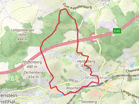 Ziegeleiteich via Rundweg Wuestenbrand