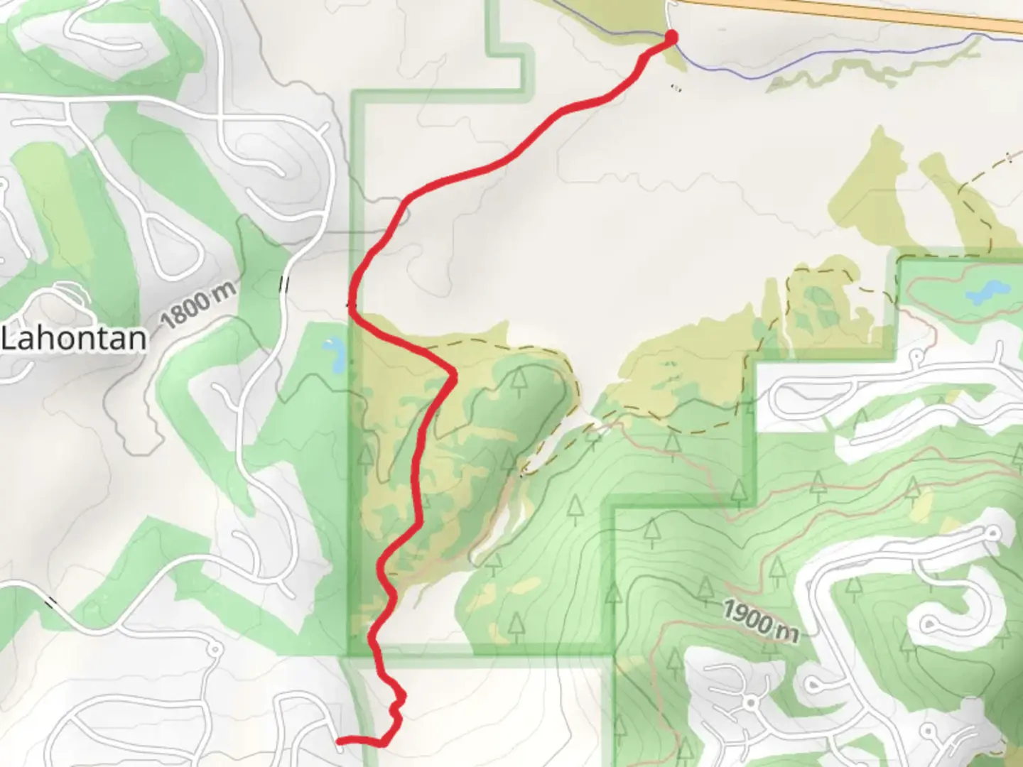 An image depicting the trail Martis Creek via Tompkins Trail and its surrounding area.