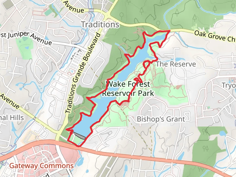 Wake Forest Reservoir Loop Trail