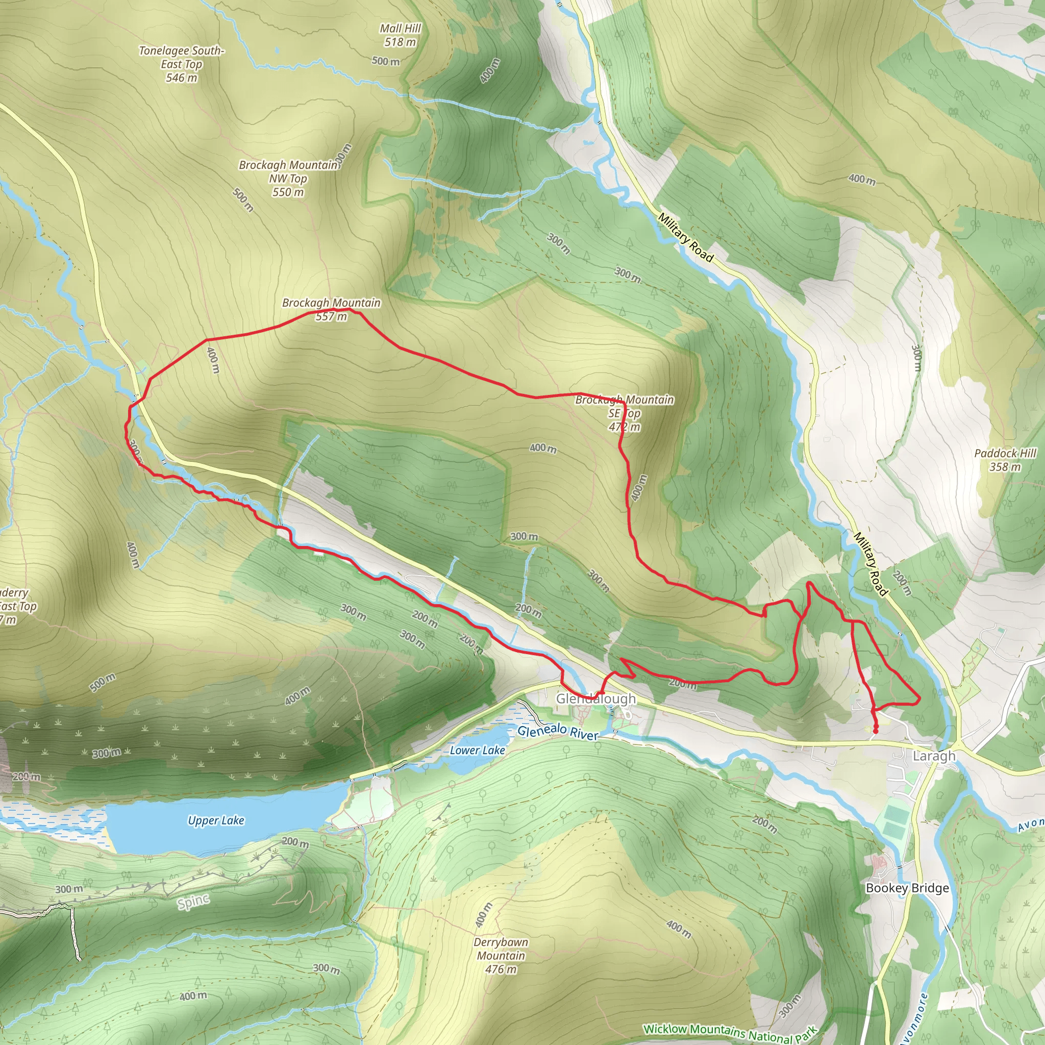 Brockagh Night Hike mobile static map