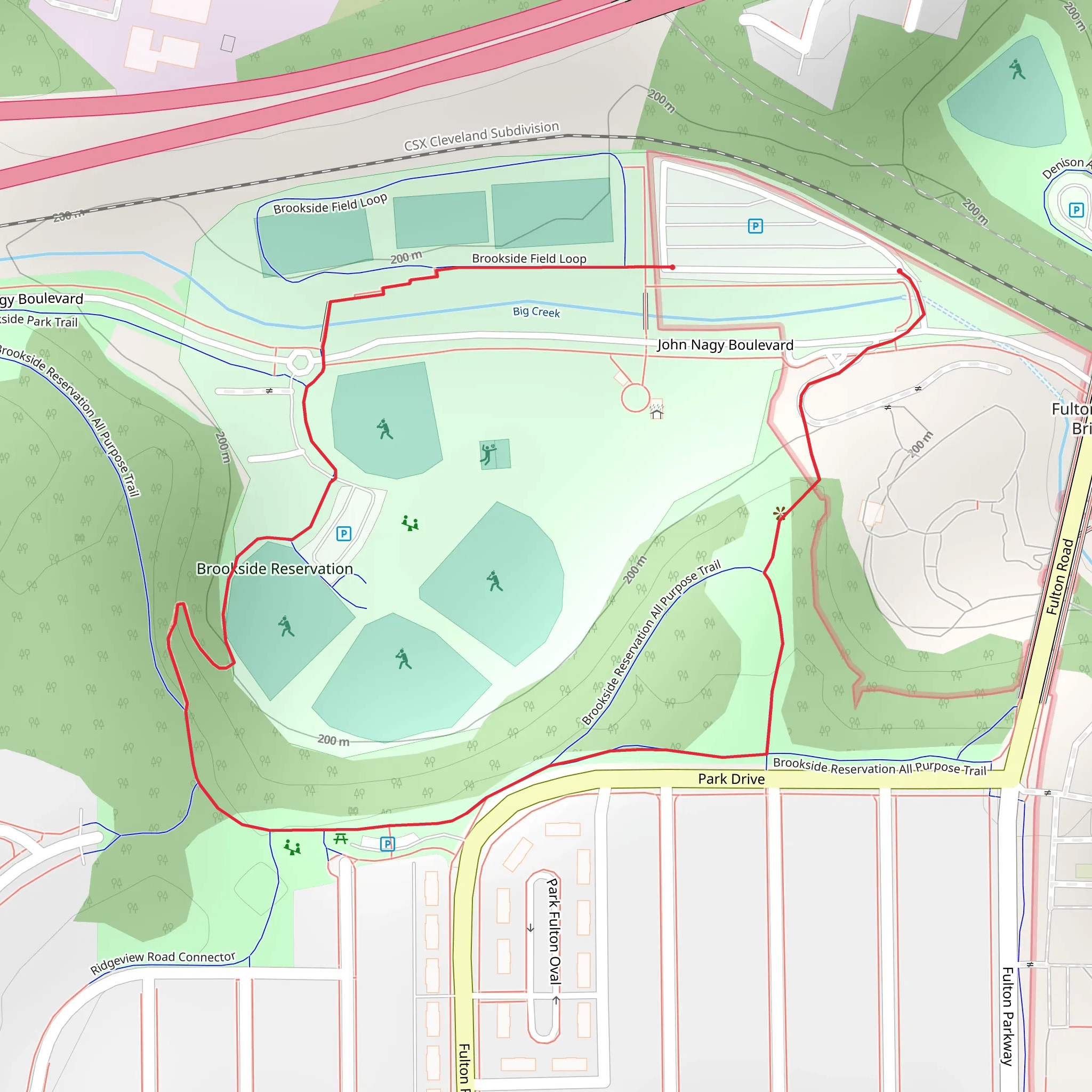 Big Creek and Park Road Loop mobile static map