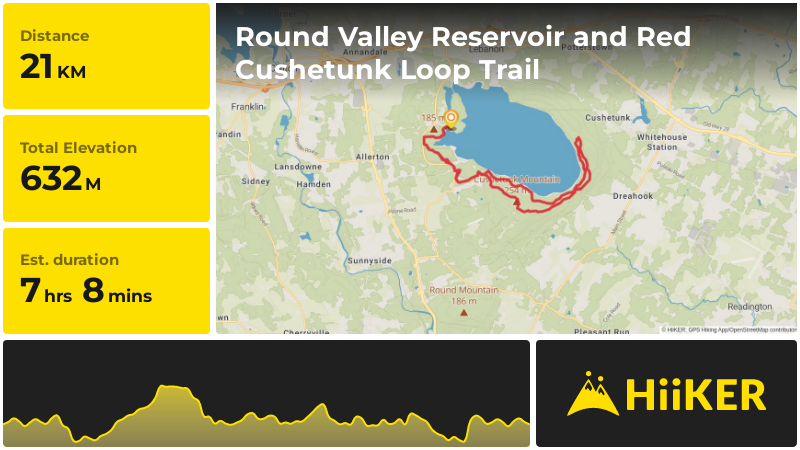 Round Valley Reservoir and Red Cushetunk Loop Trail | Hunterdon County