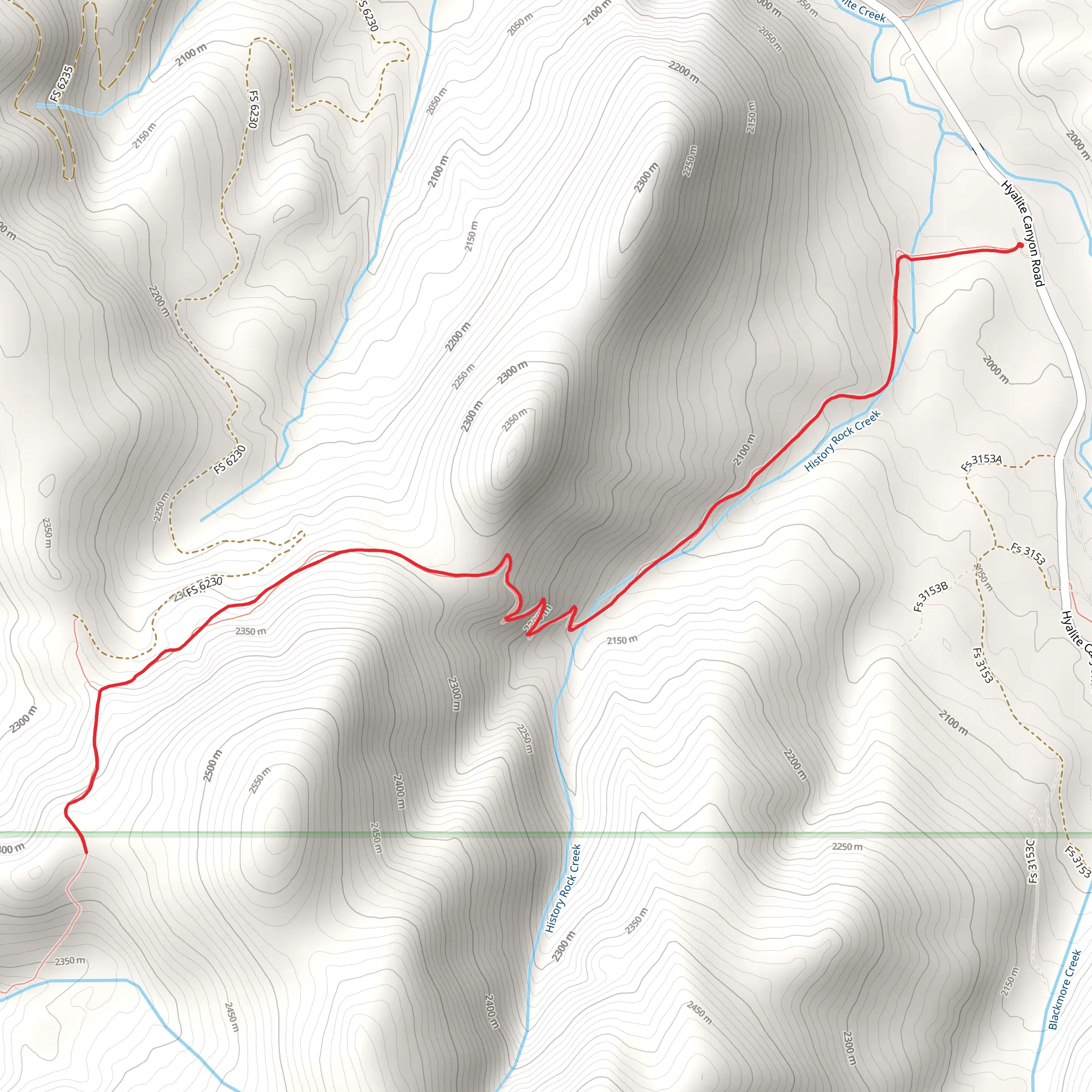 History Rock Trail mobile static map