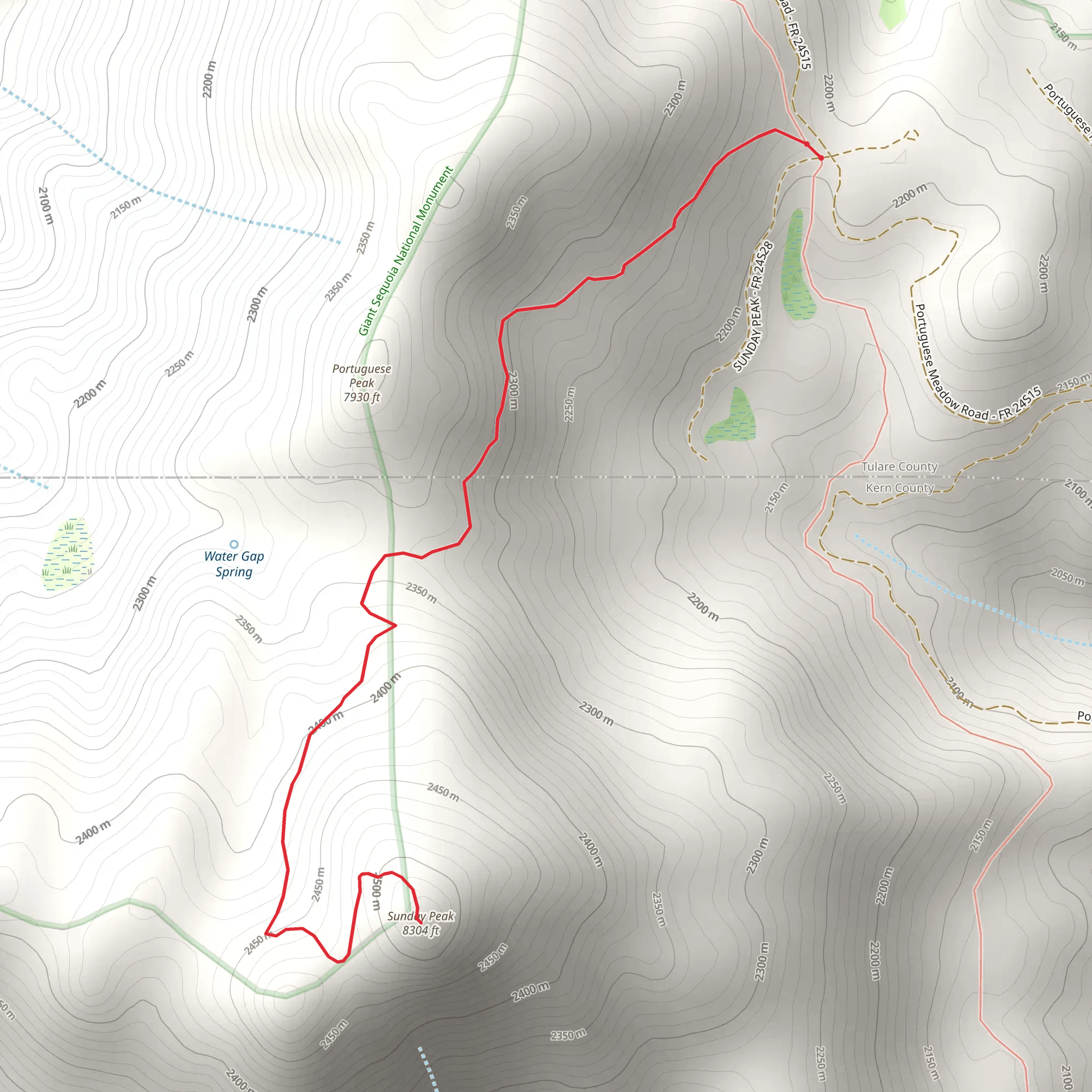 Sunday Peak mobile static map
