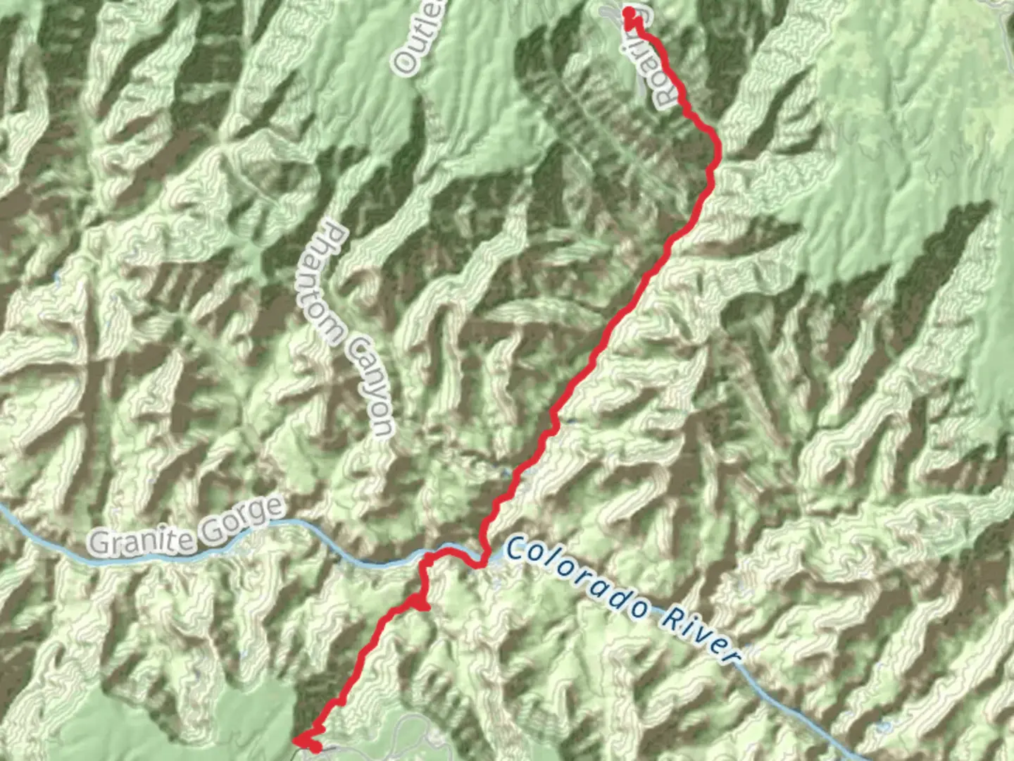 An image depicting the trail Arizona Trail - Grand Canyon Highway and its surrounding area.