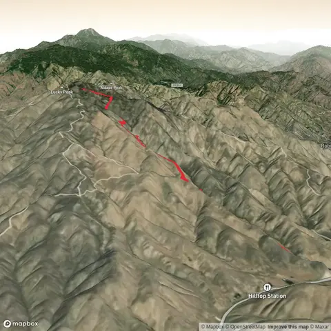 Adelmann mine to Lucky Peak summit