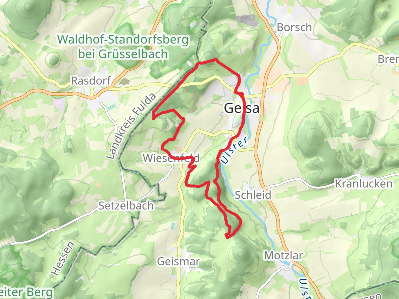 Am Siebenborn and Kreuz der Geiseraemter via Geisweg