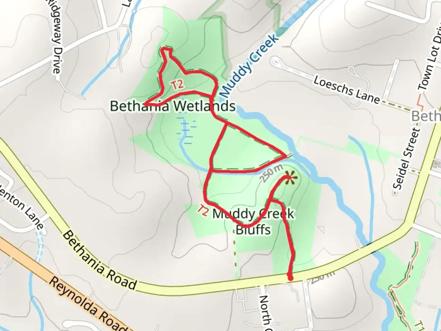 An image depicting the trail Reuter Survey and Hart Loop Trail and its surrounding area.