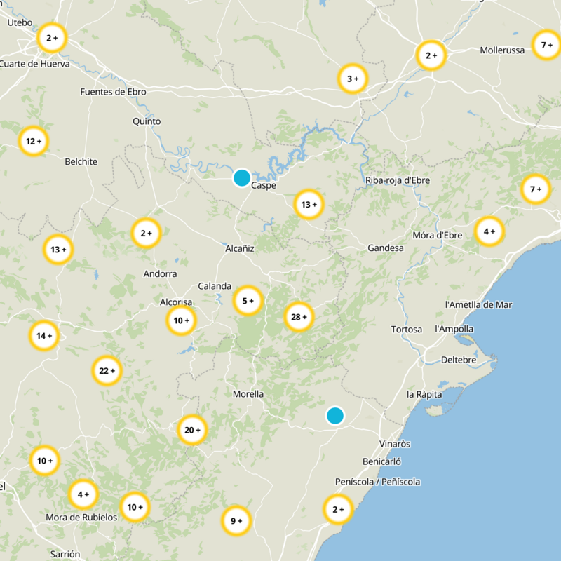 Valjunquera Static Map