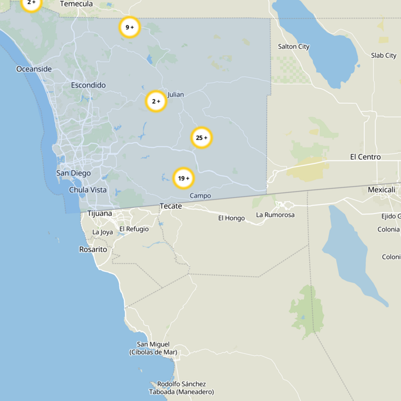 San Diego County Static Map