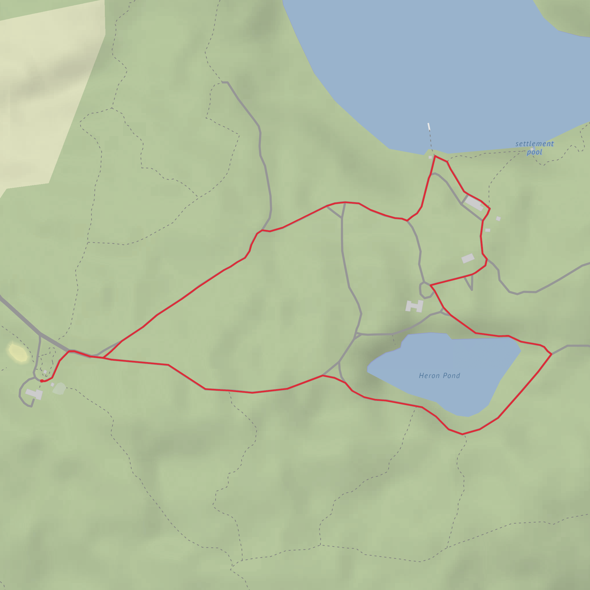 Big Lake Trail, Lakefront Trail and Great Camp Trail mobile static map