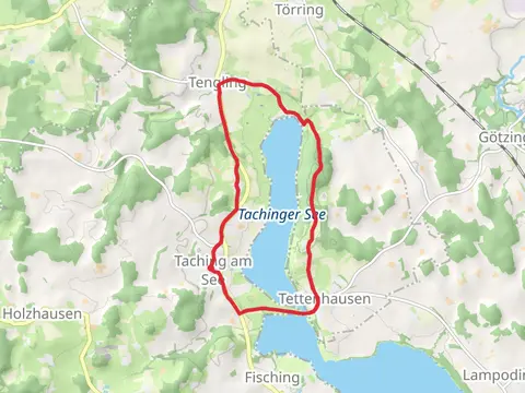 Tachinger See Loop via See Rundweg and 15