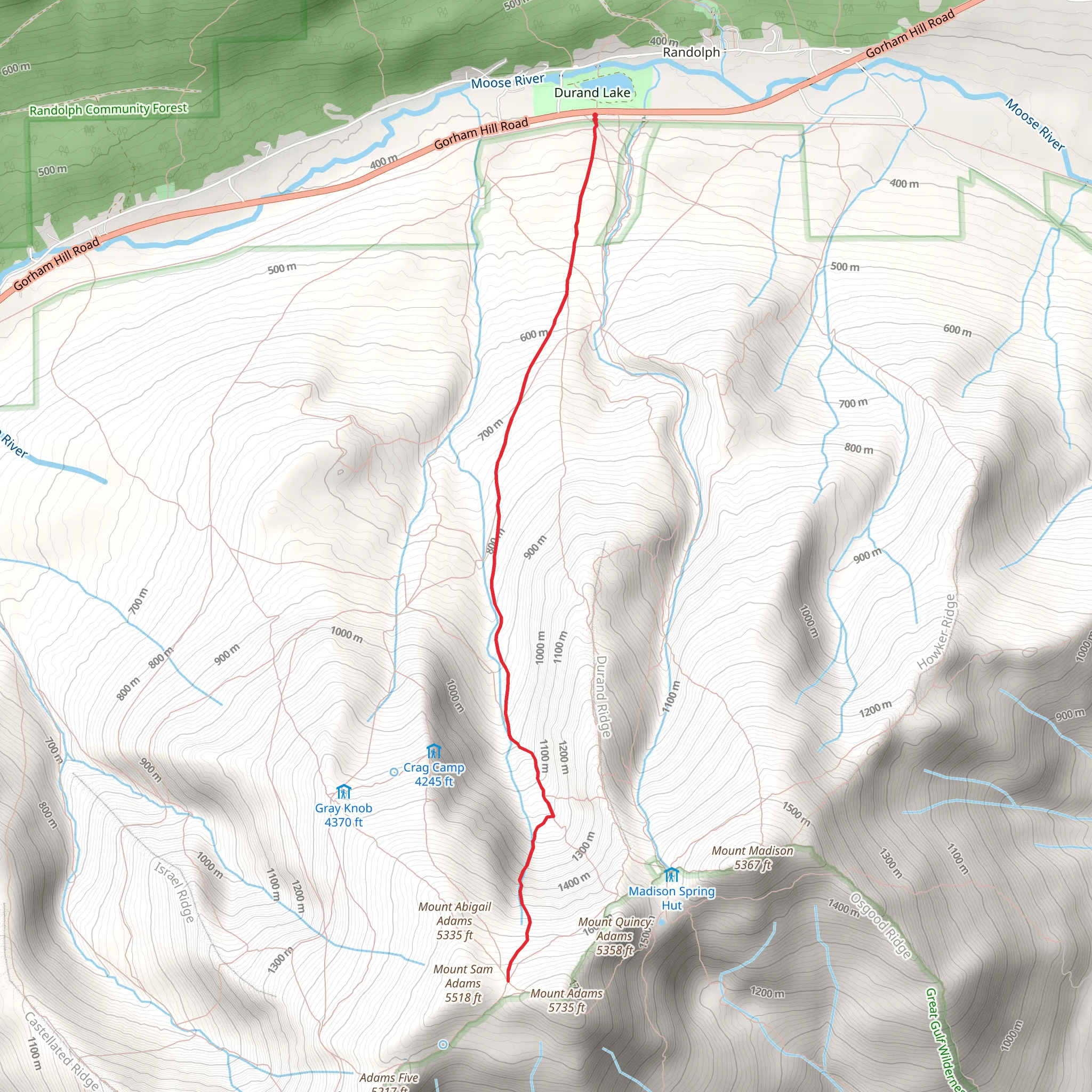 Great Gully Trail via Short Line Trail mobile static map