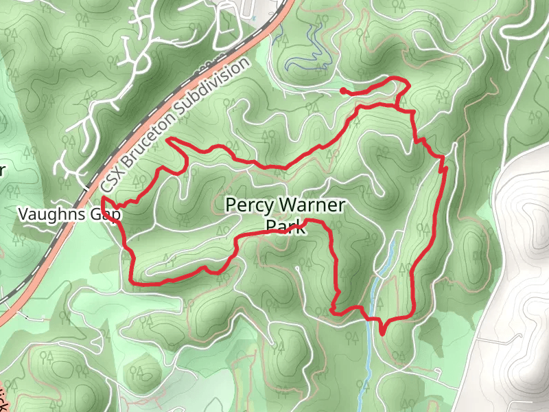Percy Warner Park - Mossy Ridge Loop Trail